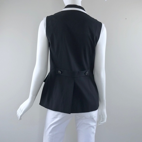 {Etcetera} “Deuce” Black & White Vest, $275 - Picture 7 of 9